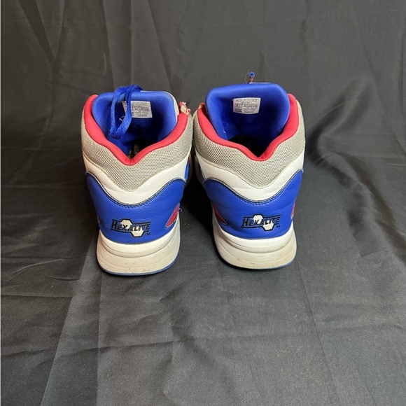 Reebok Kids Sneakers in White, Blue, and Red - Picture 10 of 14